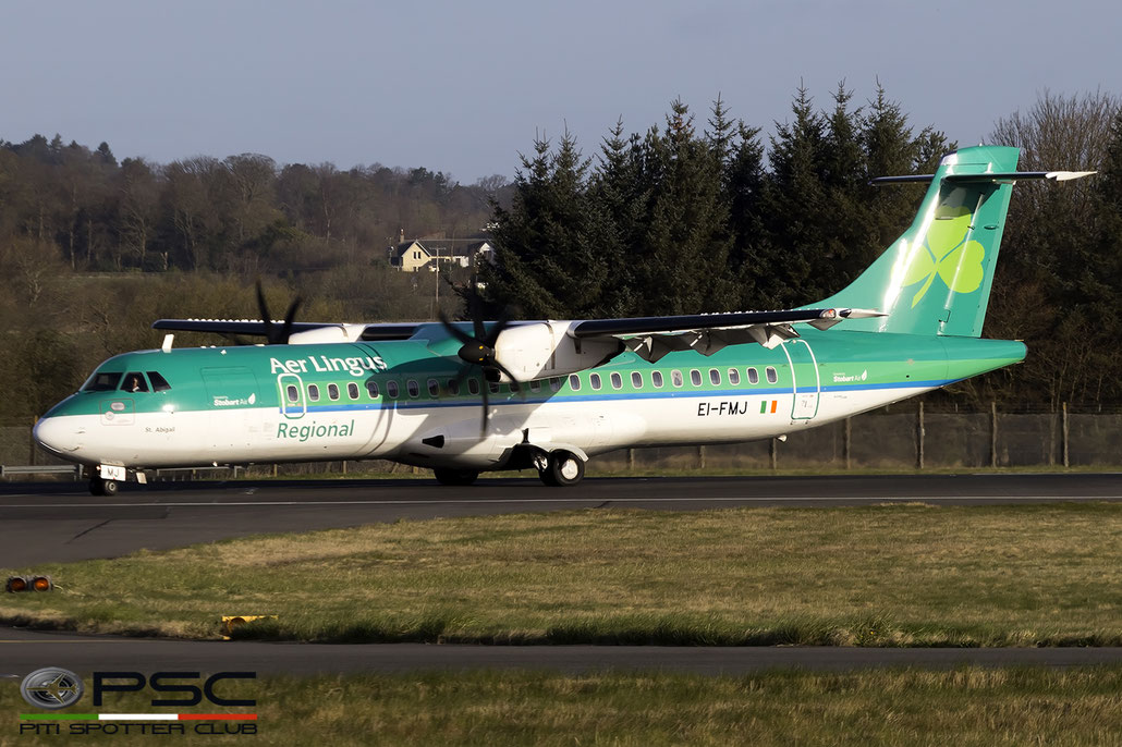 EI-FMJ ATR72-212A 1295 Stobart Air opf Aer Lingus Regional @ Edinburgh Airport 04.04.2017 © Piti Spotter Club Verona