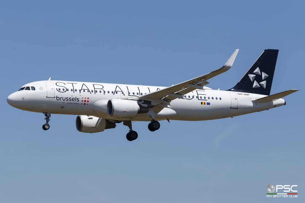 OO-SNP Airbus A320-214 5635  cfm56-5B4/3  Brussels Airlines (Star Alliance) 2013 @ Barcellona BCN 05 2026 © Piti Spotter Club Verona