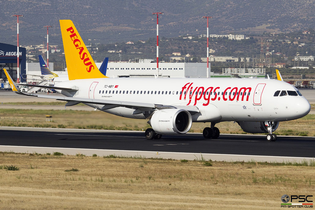 TC-NBY Airbus A320-251N 8292  LEAP-1A26 Gulse Pegasus Airlines 2018 @ Atene 09 2018 © Piti Spotter Club Verona