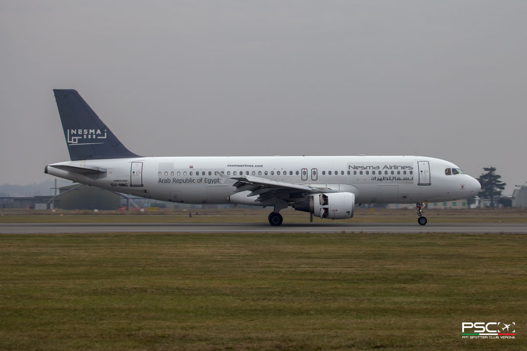 SU-NMG Airbus A320-214 5171  cfm56-5B4/3  Nesma Airlines 2012 @ Verona Villafranca 01 2026 © Piti Spotter Club Verona