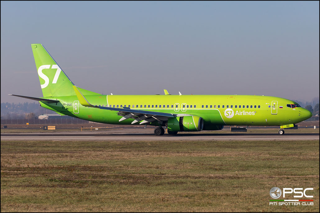 VP-BQD B737-83N 28239/847 S7 Airlines @ Aeroporto di Verona 12.2018  © Piti Spotter Club Verona