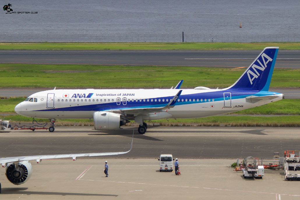 JA214A A320-271N 8196 ANA - All Nippon Airways @ Tokyo Haneda 07.2023 © Piti Spotter Club Verona