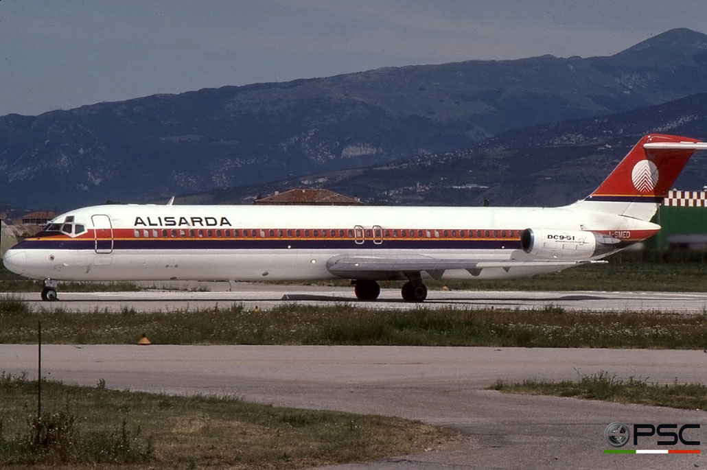 I-SMEO  DC-9-51  47655/763  Alisarda - Linee Aeree della Sardegna  @ Aeroporto di Verona © Piti Spotter Club Verona 