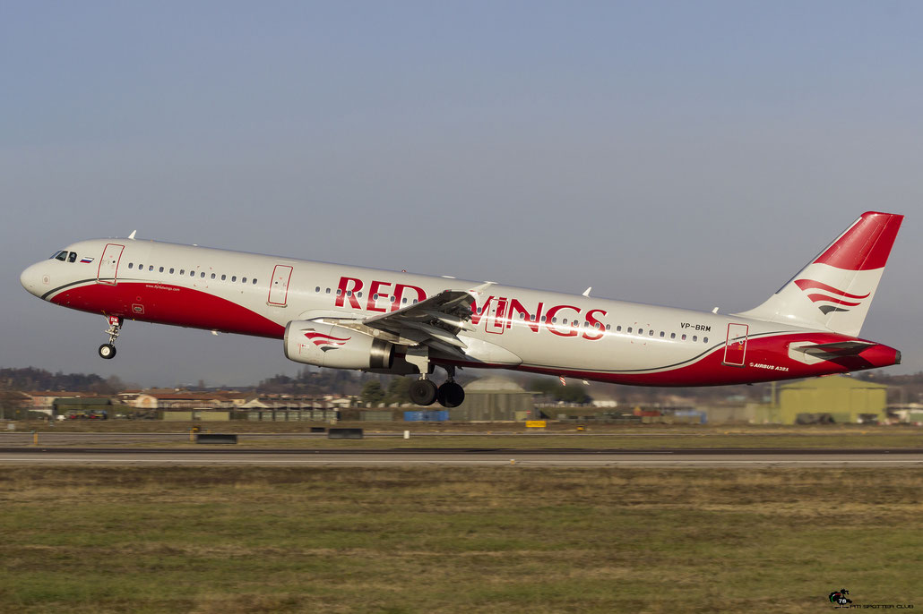 VP-BRM A321-232 802 Red Wings @ Aeroporto di Verona 20.01.2018  © Piti Spotter Club Verona