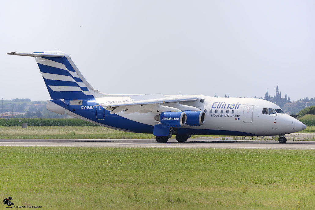SX-EMI BAe146-RJ85 E2305 Ellinair @ Aeroporto di Verona - 17/07/2016 © Piti Spotter Club Verona