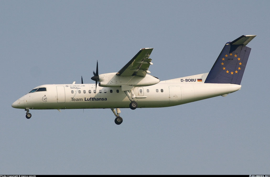 D-BOBU DHC-8-311 Dash 8 DH8C 252 @ Aeroporto di Verona © Piti Spotter Club Verona