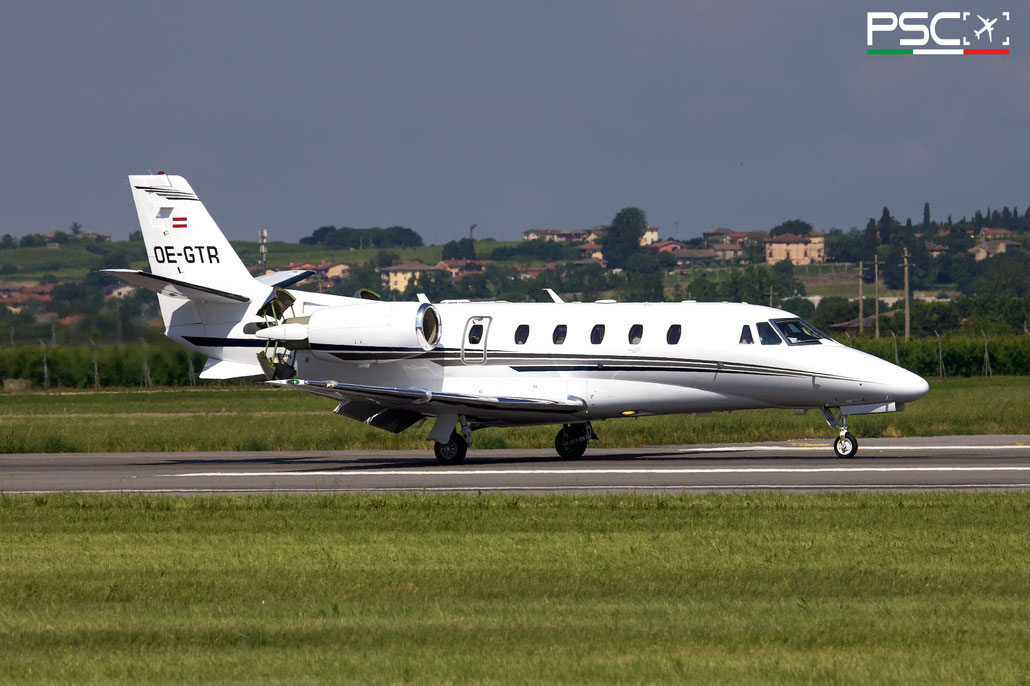 OE-GTR Cessna 560XL Citation XLS+ 560-6324  PW545C  Porsche Air Service GmbH 2022  @ Aeroporto di Verona 05 2024 © Piti Spotter Club Verona