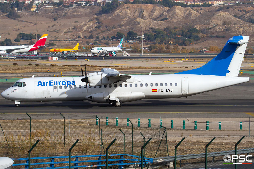 EC-LYJ ATR72-212 468 Air Europa @ Madrid Airport 23.11.2017 © Piti Spotter Club Verona