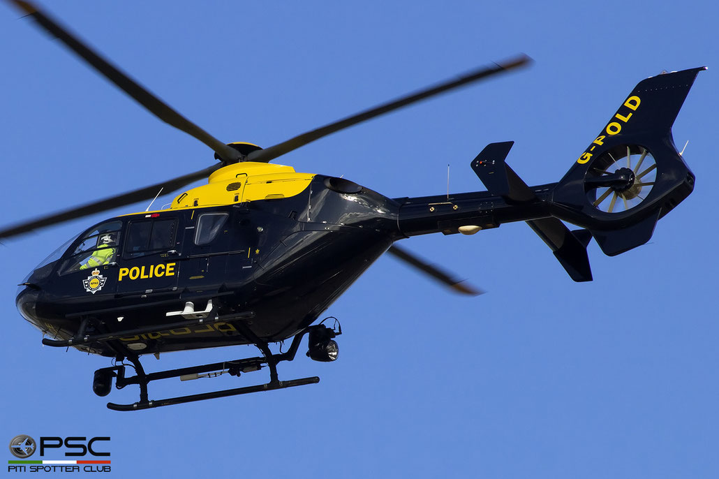 G-POLD Eurocopter EC135 Helicopter National Police Air Services Ltd @ Birmingham Airport 11.2017 © Piti Spotter Club Verona