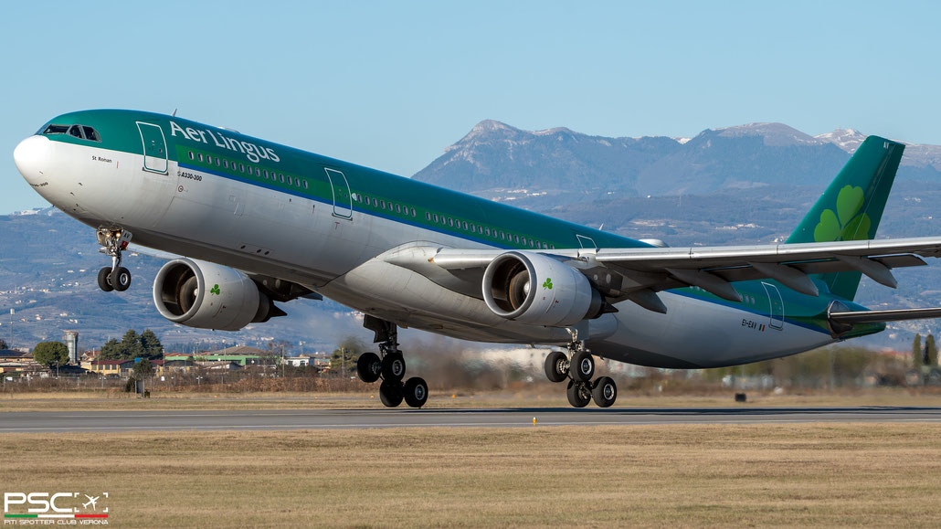EI-EAV A330-302E 985 Aer Lingus @ Aeroporto di Verona 01 2024 © Piti Spotter Club Verona