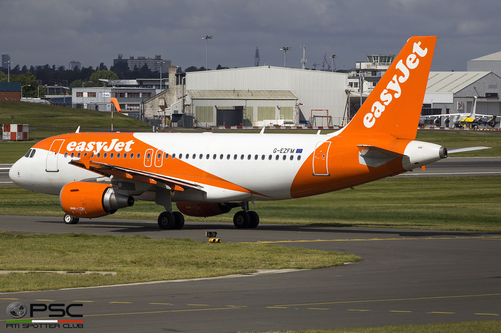 G-EZFM A319-111 4069 easyJet @ Birmingham Airport 19.08.2017 © Piti Spotter Club Verona