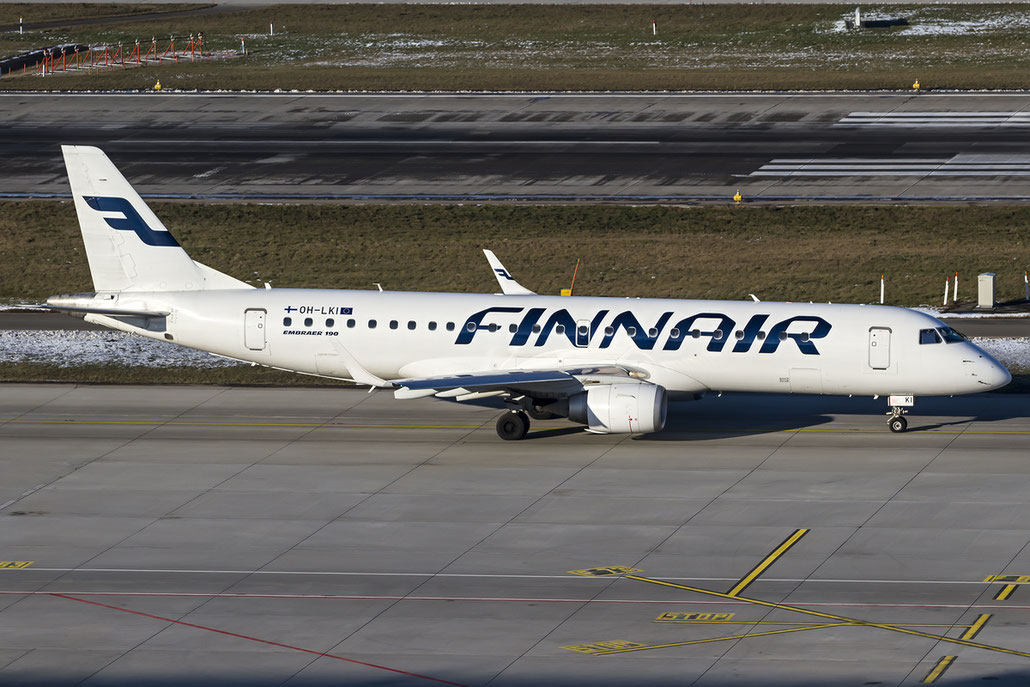 OH-LKI ERJ190LR 19000117 Finnair @ Zurich Airport 21.01.2016 © Piti Spotter Club Verona