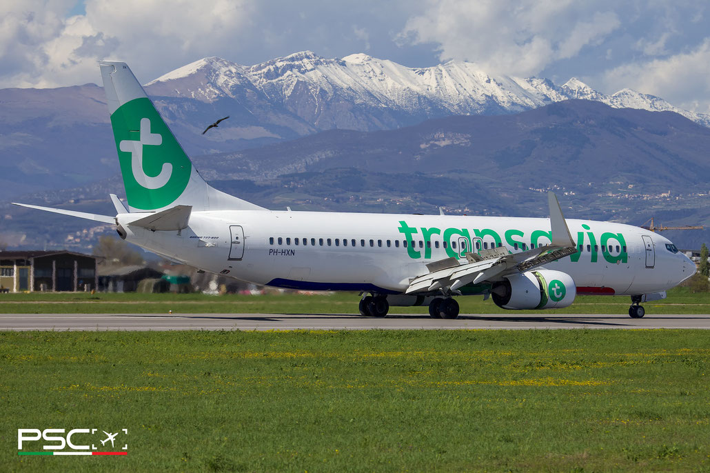 PH-HXN Boeing 737-8K2 63623 7347 cfm56-7B26  Transavia (BoComm Leasing) 2018 @ Aeroporto di Verona 04 2024 © Piti Spotter Club Verona