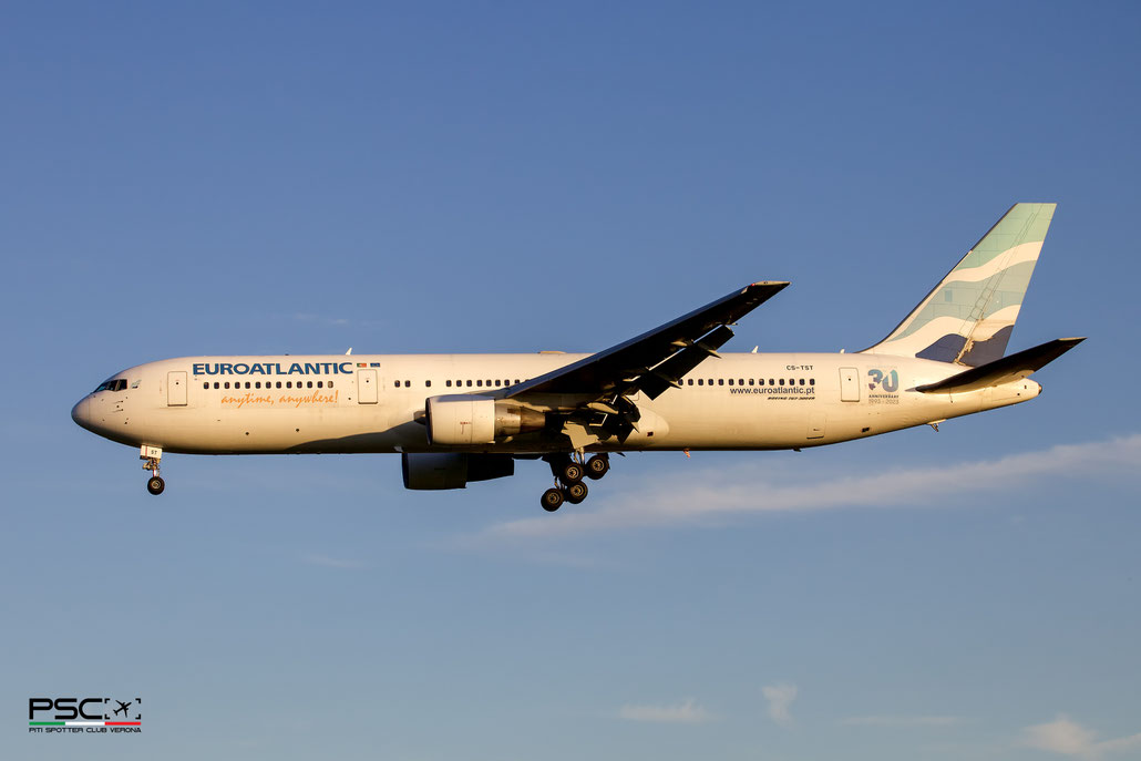 CS-TST B767-34PER 33047/889 euroAtlantic Airways 13 May 2019 @ Aeroporto di Verona 09 2025 © Piti Spotter Club Verona