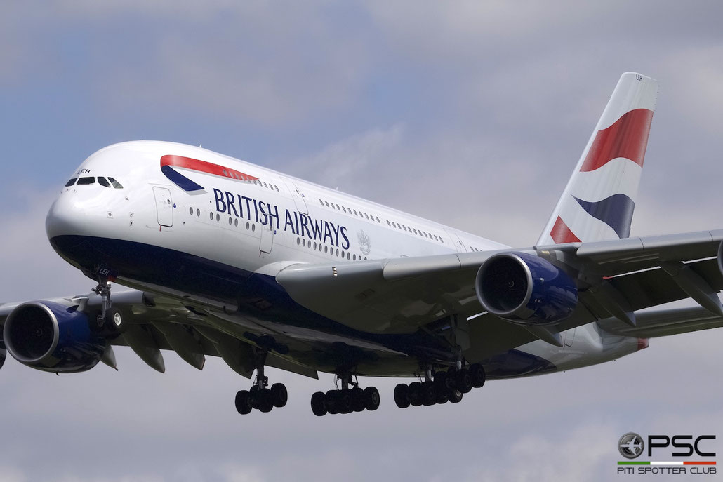 G-XLEH A380-841 163 British Airways @ London Heathrow Airport 13.05.2015 © Piti Spotter Club Verona