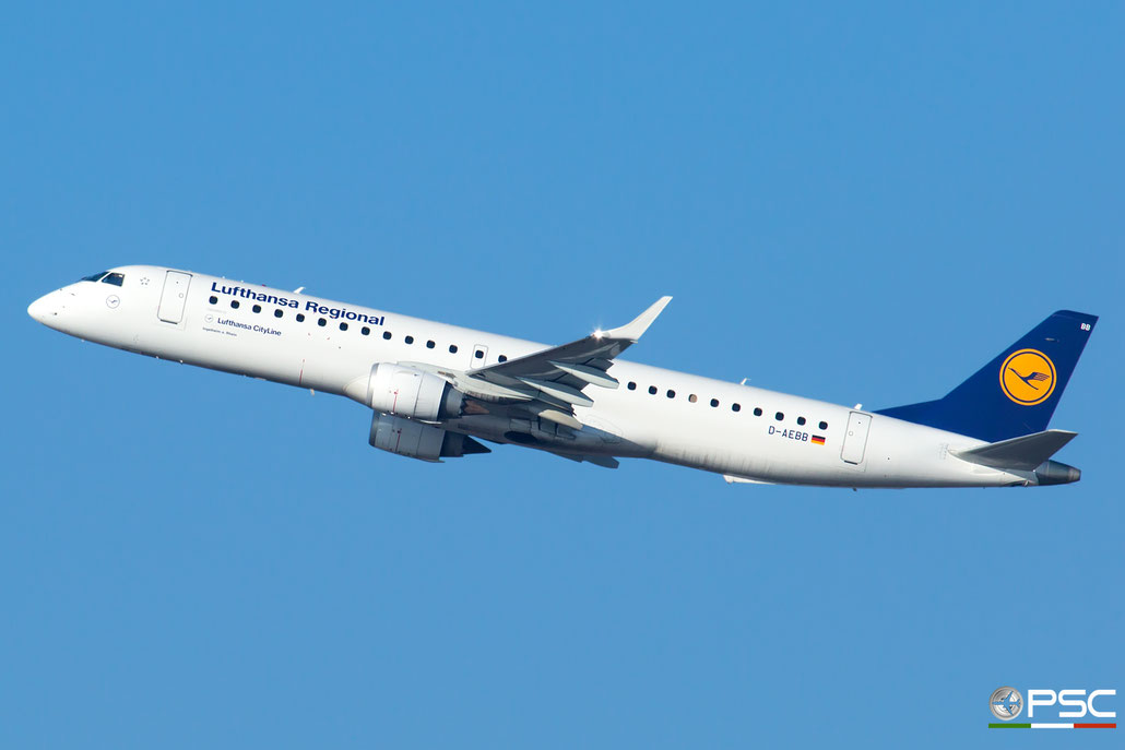 D-AEBB ERJ195LR 19000316 Lufthansa CityLine @ Munich Airport  14.02.2017 © Piti Spotter Club Verona