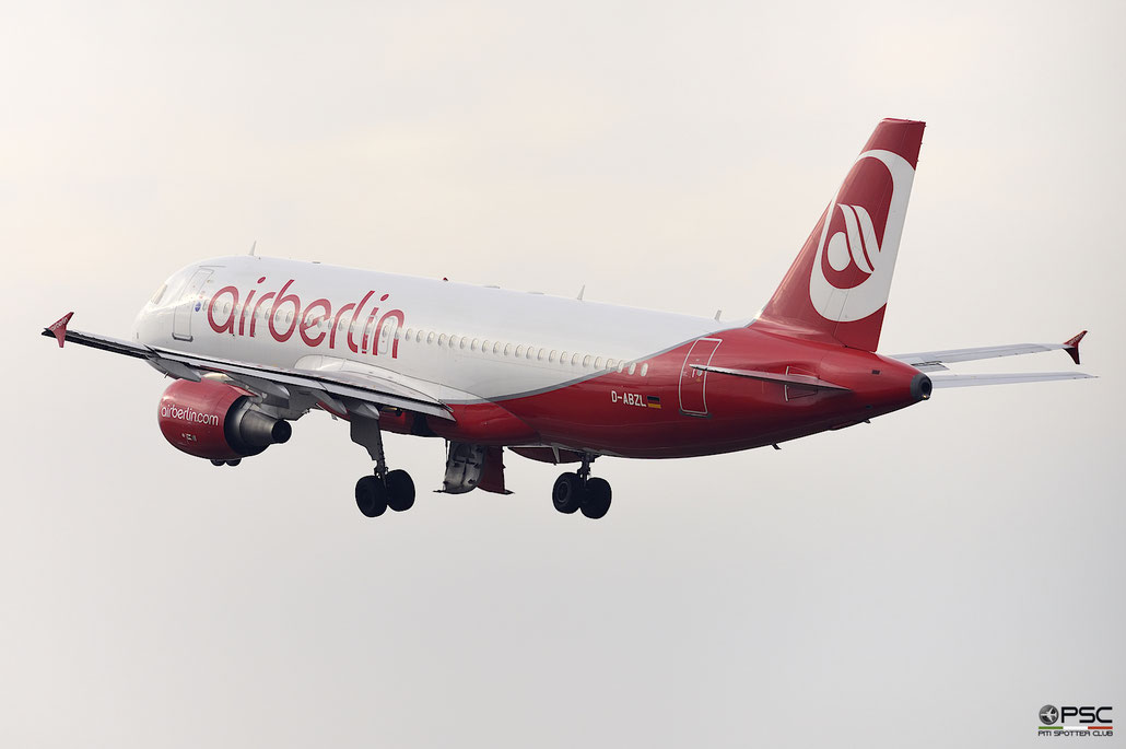 D-ABZL A320-216 3178 Air Berlin @ Aeroporto di Verona 11.02.2017  © Piti Spotter Club Verona