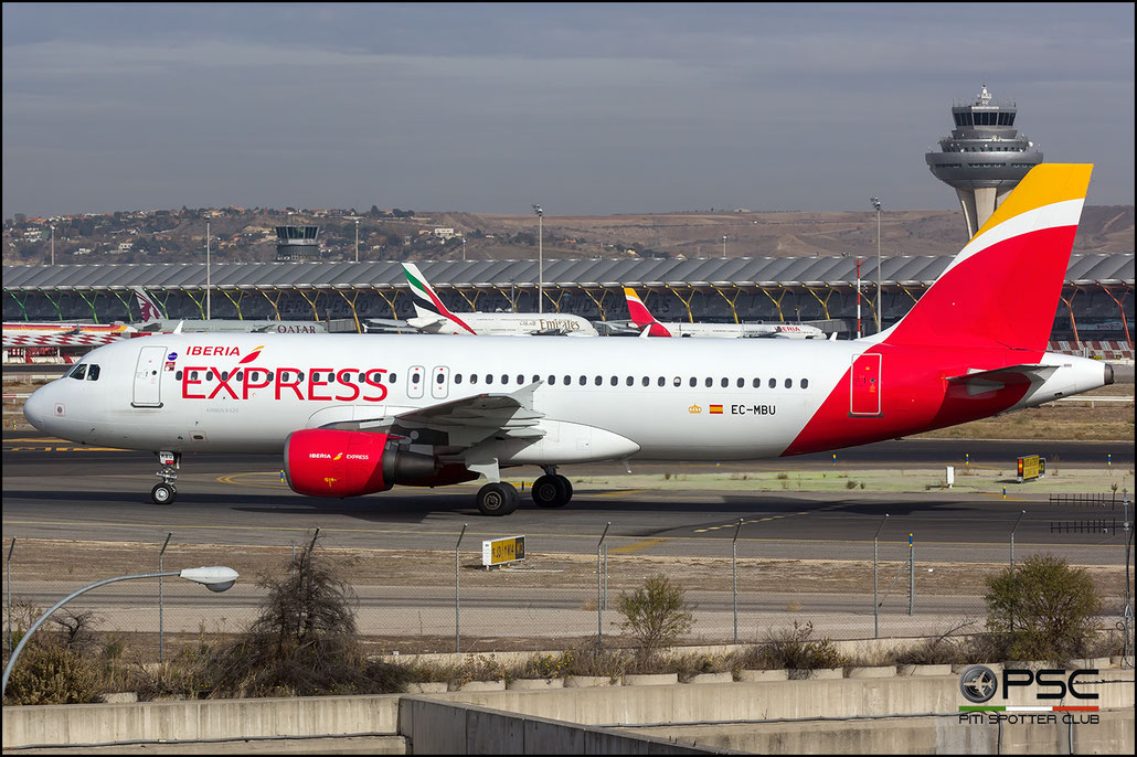 EC-MBU A320-214 1198 Iberia Express @ Madrid Airport 23.11.2017 © Piti Spotter Club Verona