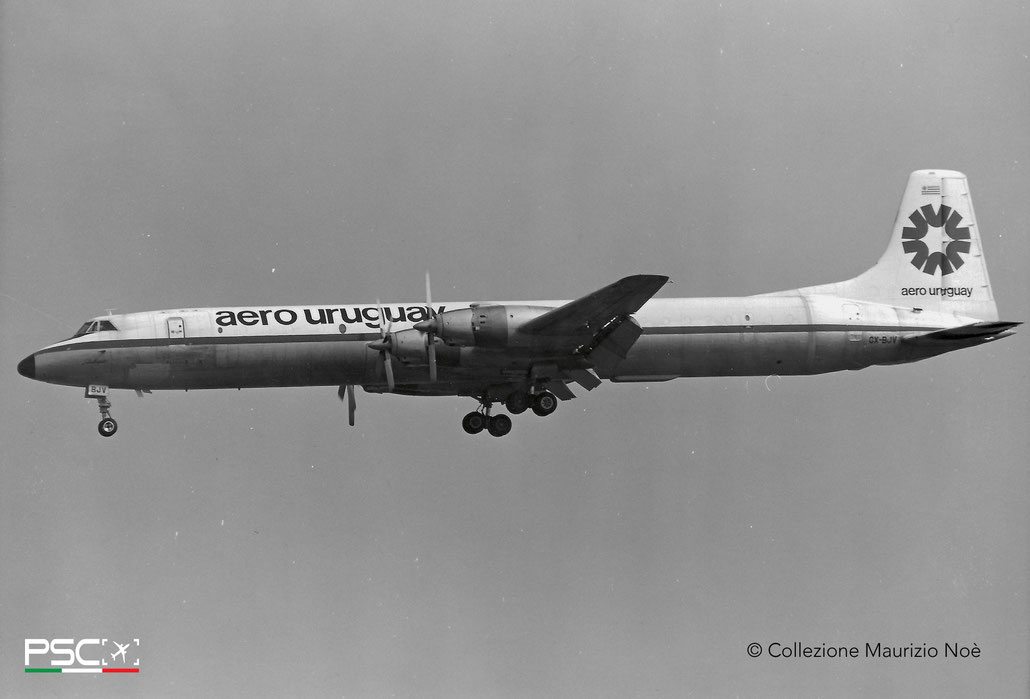 CX-BJV Boeing 707-331C 19212 588 JT3D-3B Aero Uruguay  1967 @ Milano Malpensa © collezione Maurizio Noè - Piti Spotter Club Verona