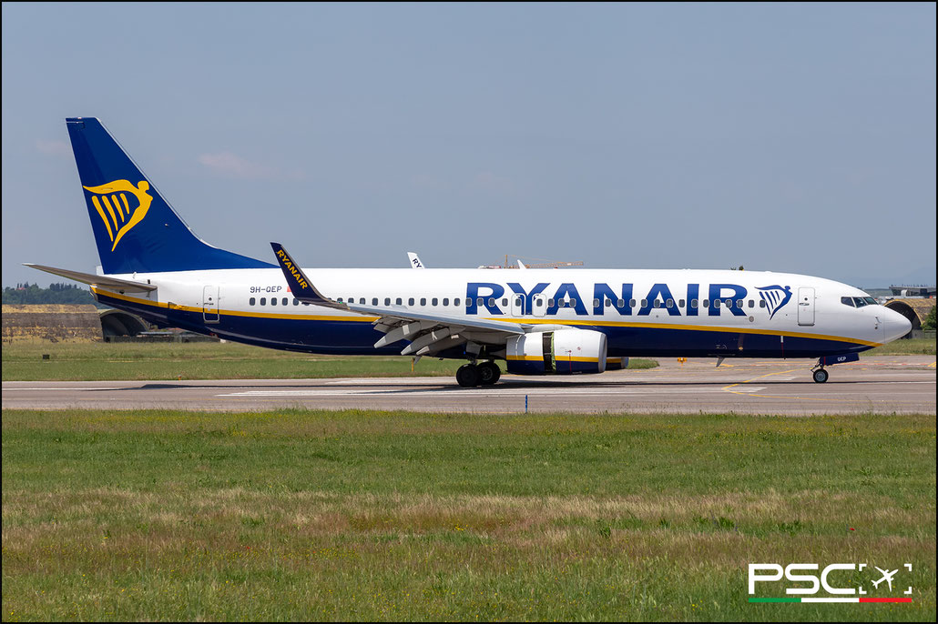 9H-QEP Boeing 737-800 44834 6914 cfm56-7B26E  Malta Air>Ryanair 2018  @ Aeroporto di Verona 07 2024 © Piti Spotter Club Verona