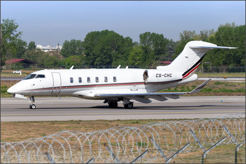 CS-CHC CL-350 20572 NetJets Europe @ Milano Linate 04.2023 © Piti Spotter Club Verona