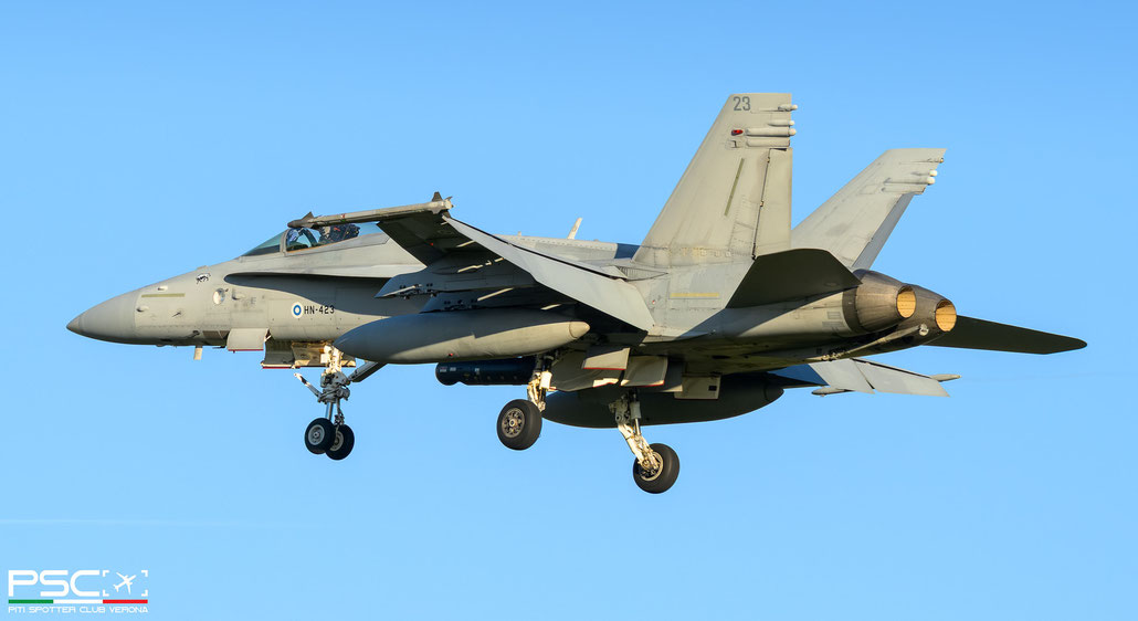HN-423  F/A-18C 1419/FNC023 HävLLv 31 @ Leeuwarden Air Base 04 2025 © Piti Spotter Club Verona