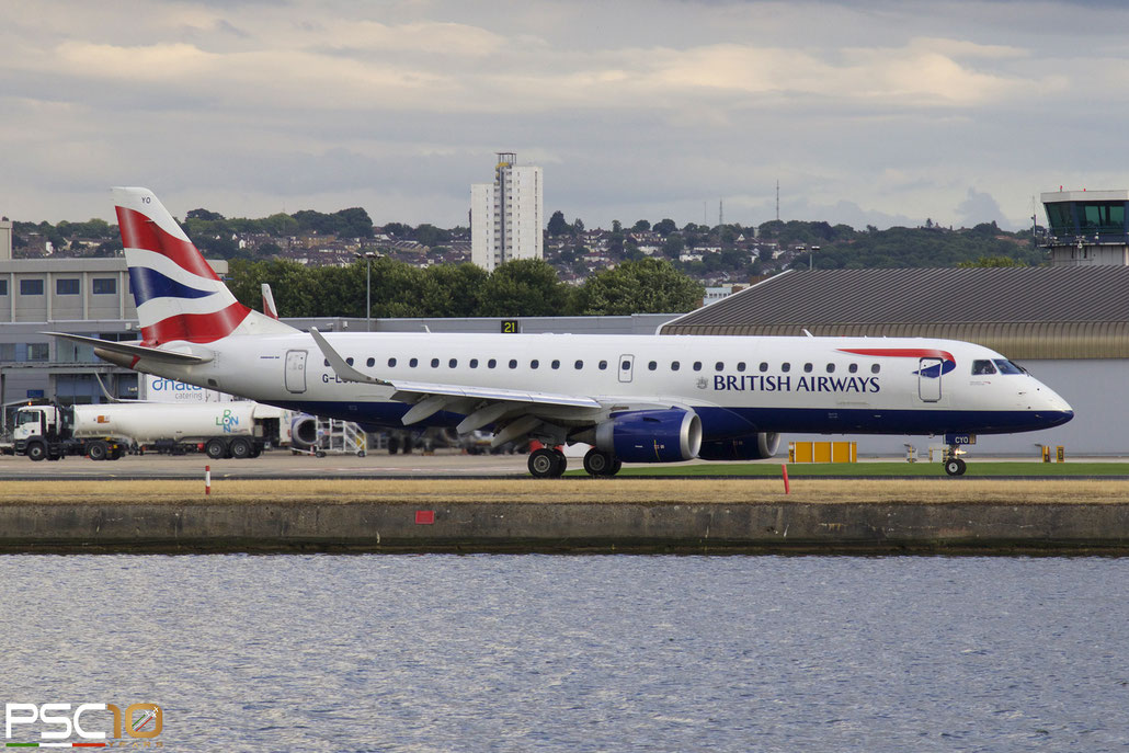G-LCYO  ERJ190SR  19000430  BA CityFlyer  @ London City Airport ©  2022 Piti Spotter Club Verona