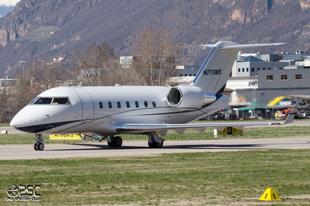 N770MS CL-604 5491 Bank of Utah @ Aeroporto di Bolzano © Piti Spotter Club Verona