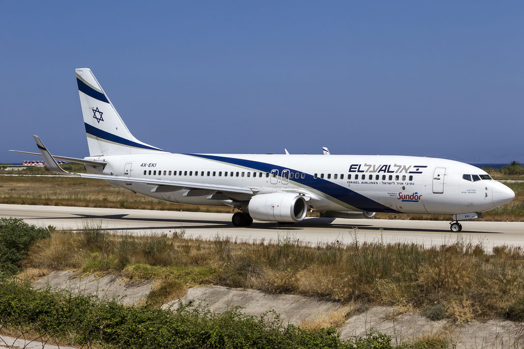 4X-EKI B737-86N 28587/192 El Al Israel Airlines @ Rhodes Airport 05.07.2015 © Piti Spotter Club Verona