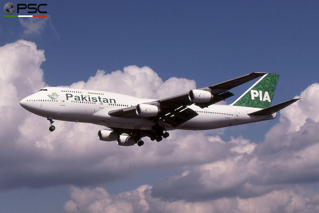 AP-BFW B747-367 23221/615 PIA - Pakistan International Airlines © 2018 courtesy of Marco Ceschi - Piti Spotter Club Verona