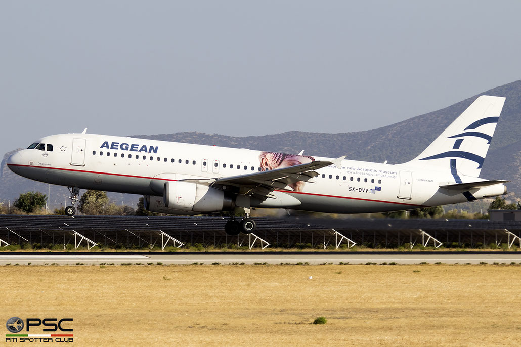 SX-DVV  A320-232  3773  Aegean Airlines  @ Athens 2019 © Piti Spotter Club Verona 