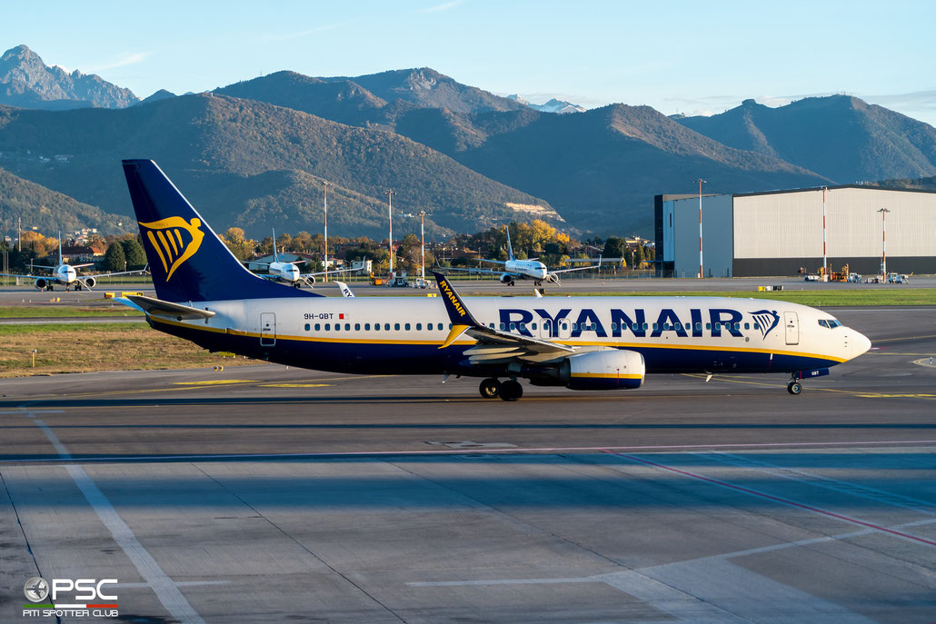 9H-QBT B737-8AS 44717/5752 Malta Air (Ryanair) @ Bergamo 11 2023 © Piti Spotter Club Verona