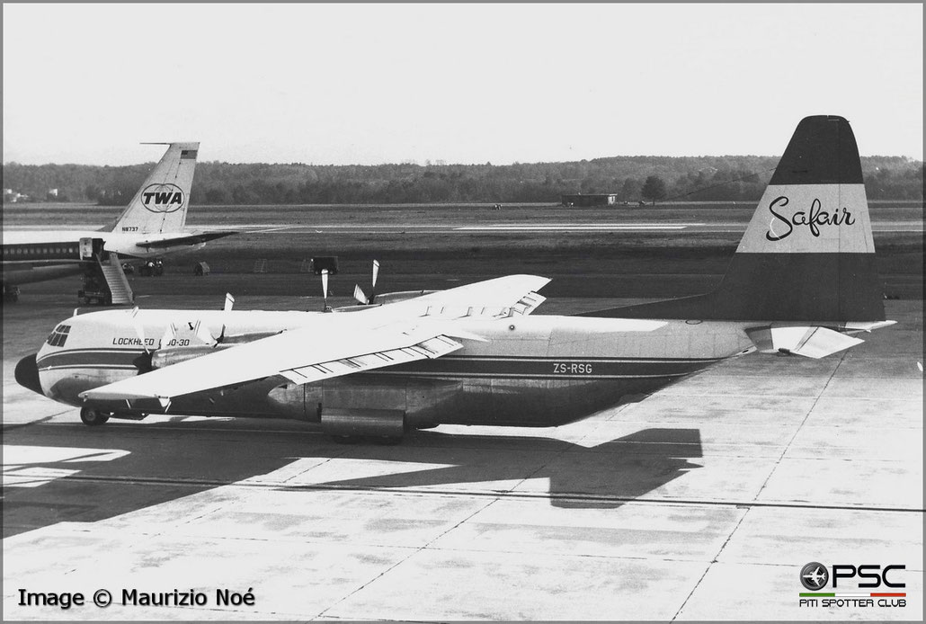 ZS-RSG Lockheed L-100-30 Hercules 4565  T56-A-15 Safair @ Milano Malpensa © collezione Maurizio Noè - Piti Spotter Club Verona