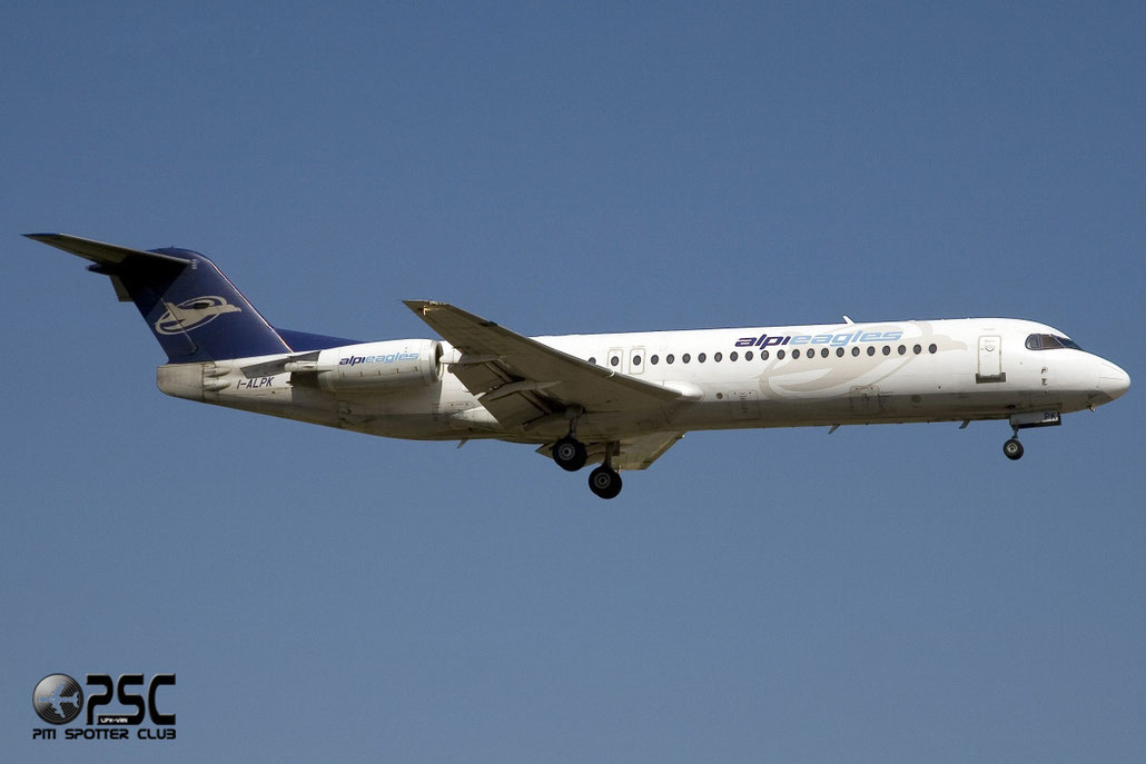 I-ALPK Fokker 100 11244 Alpi Eagles