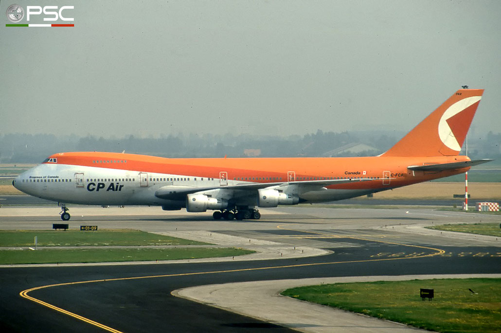 C-FCRD B747-217B 20927/244 CP Air - Canadian Pacific Airlines © 2018 courtesy of Marco Ceschi - Piti Spotter Club Verona