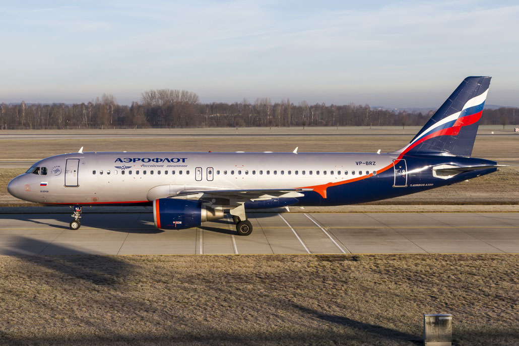 VP-BRZ A320-214 3157 Aeroflot @ Munich Airport 28.12.2015 © Piti Spotter Club Verona
