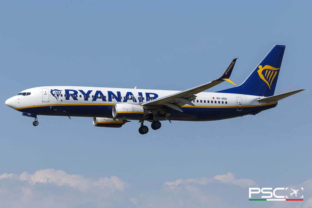 9H-QDD Boeing 737-800 44753 6110 cfm56-7B26E  Malta Air>Ryanair 2016  @ Barcellona BCN 09 2025 © Piti Spotter Club Verona