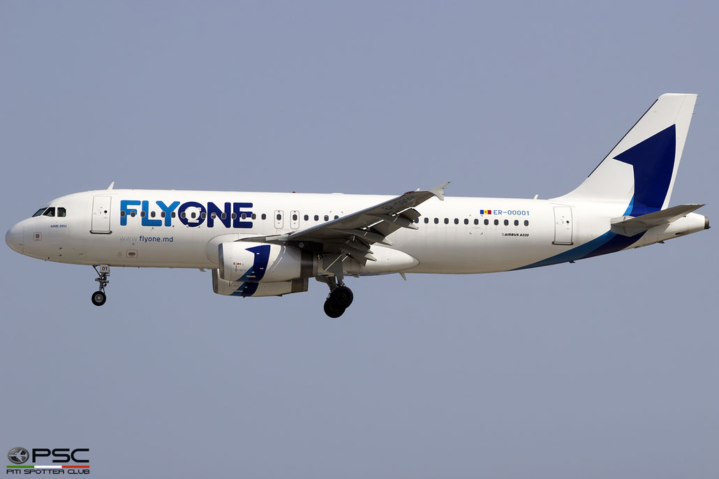 ER-00001 A320-232 3581 FlyOne @ Heraklion Airport 10.09.2017 © Piti Spotter Club Verona