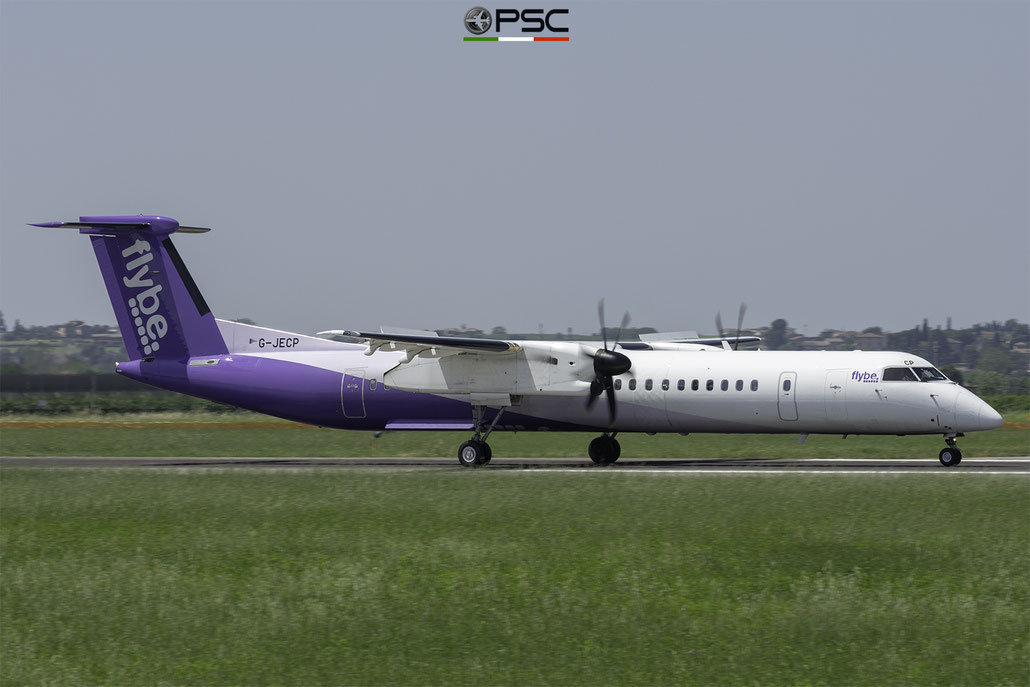 G-JECP DHC-8-402 4136 Flybe - British European @ Aeroporto di Verona 06.2019  © Piti Spotter Club Verona