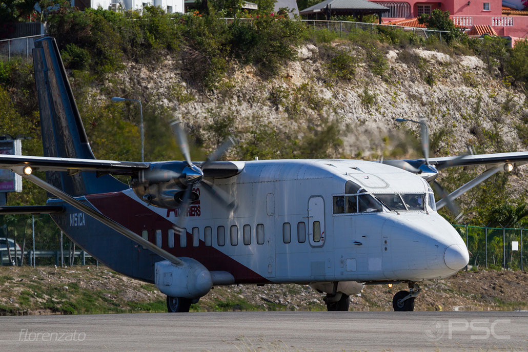 N151CA Sh360-100 SH3653 Air Cargo Carriers @ Sint Maarten Airport 04.2016 © Piti Spotter Club Verona