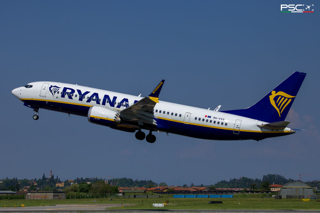 9H-VVS Boeing 737-8 MAX 200 67105 8893 LEAP-1B27  Malta Air>Ryanair 2023  @ Aeroporto di Verona 04 2025 © Piti Spotter Club Verona