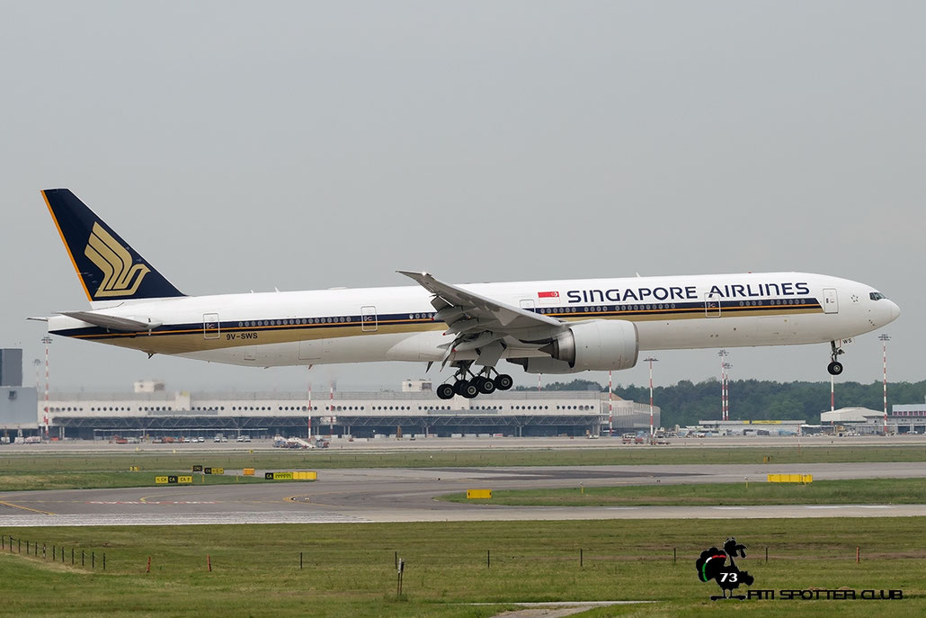 9V-SWS B777-312ER 34584/729 Singapore Airlines @ Milano Malpensa Airport 18.05.2016 © Piti Spotter Club Verona