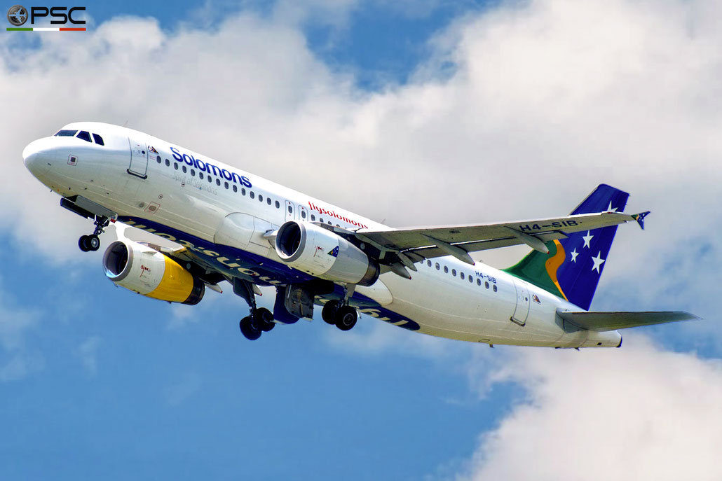 H4-SIB A320-232 2445 Solomon Airlines @ Brisbane Airport - 12/2023 - per gentile concessione di Maurizio Martinelli  ©  Piti Spotter Club Verona