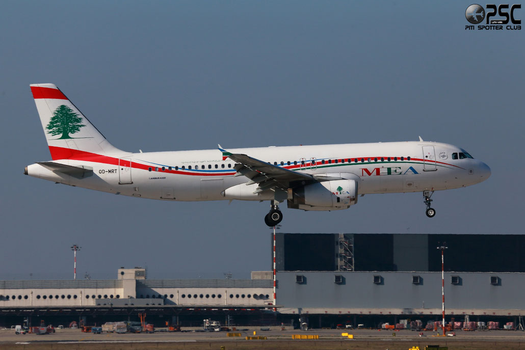 OD-MRT A320-232 3736 MEA - Middle East Airlines @ Milano Malpensa Airport 24.02.2014 © Piti Spotter Club Verona