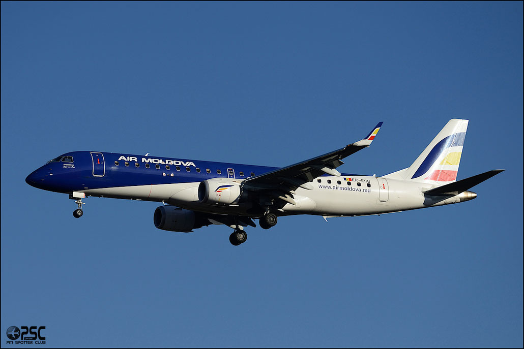 ER-ECB ERJ190LR 19000325 Air Moldova @ Milano Malpensa Airport 25.01.2014 © Piti Spotter Club Verona