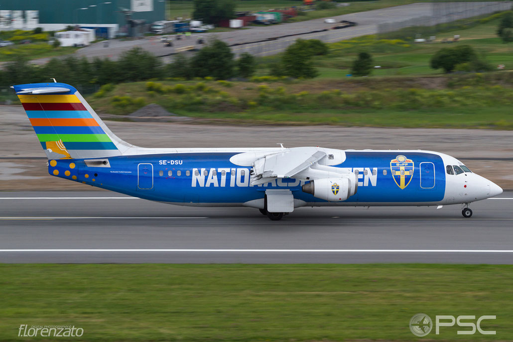 SE-DSU BAe146-RJ100 E3248 BRA - Braathens Regional Airlines @ Stockholm Bromma Airport 19.08.2016 © Piti Spotter Club Verona