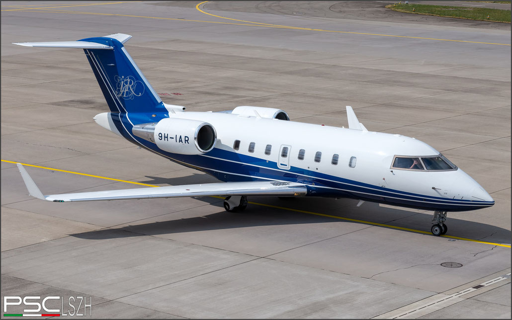 9H-IAR CL-605 5785 Alliance Executive Jets Ltd. @ Zurich 07.2023 2023 © Piti Spotter Club Verona