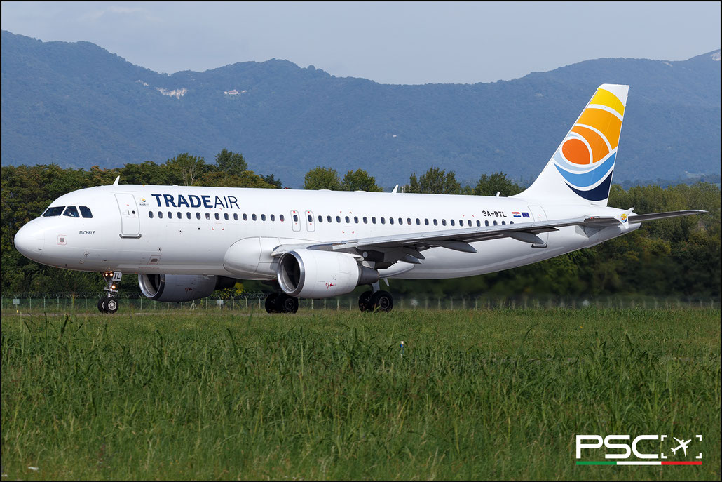 9A-BTL Airbus A320-214 3337  cfm56-5B4/P  Trade Air (ICBC Leasing) 2007 @ Bergamo BGY 09 2025 © Piti Spotter Club Verona