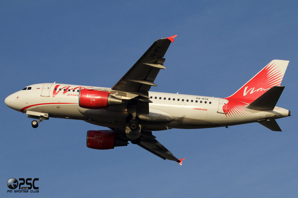 VQ-BTK A319-111 3403 VIM Airlines @ Aeroporto di Verona © Piti Spotter Club Verona