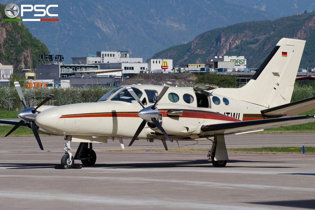 D-ITWL Cessna 425 Conquest 1 Private @ Aeroporto di Bolzano © Piti Spotter Club Verona